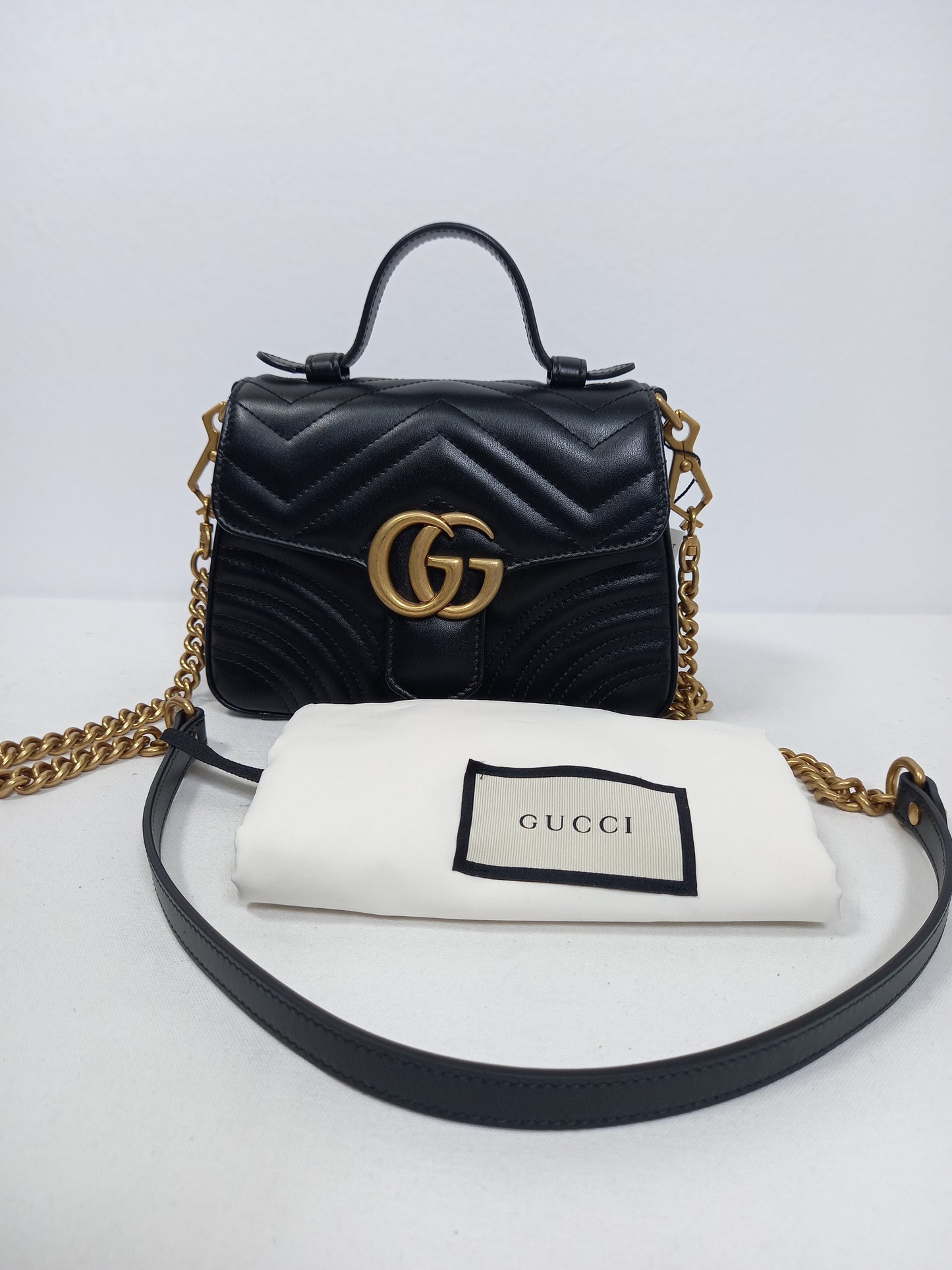M0804P51 Gucci GG Marmont Mini Top Handle Bag (JP)