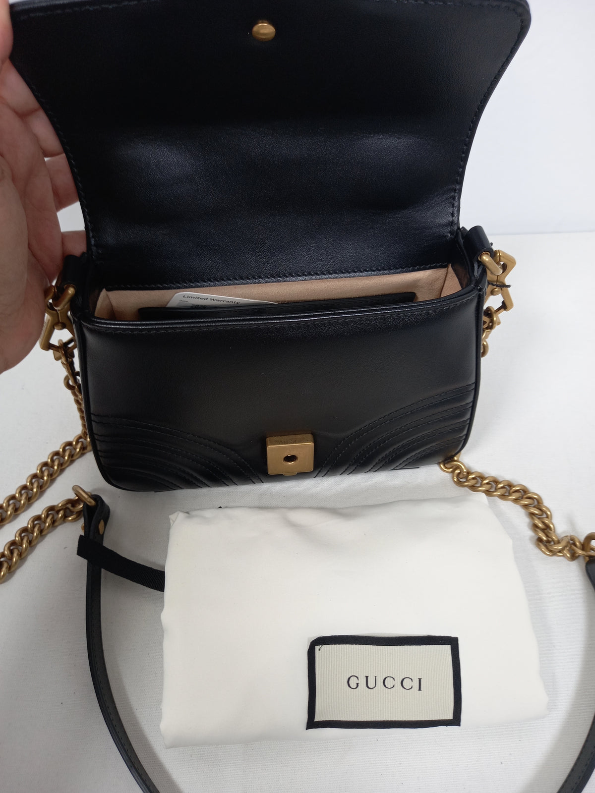 M0804P51 Gucci GG Marmont Mini Top Handle Bag (JP)