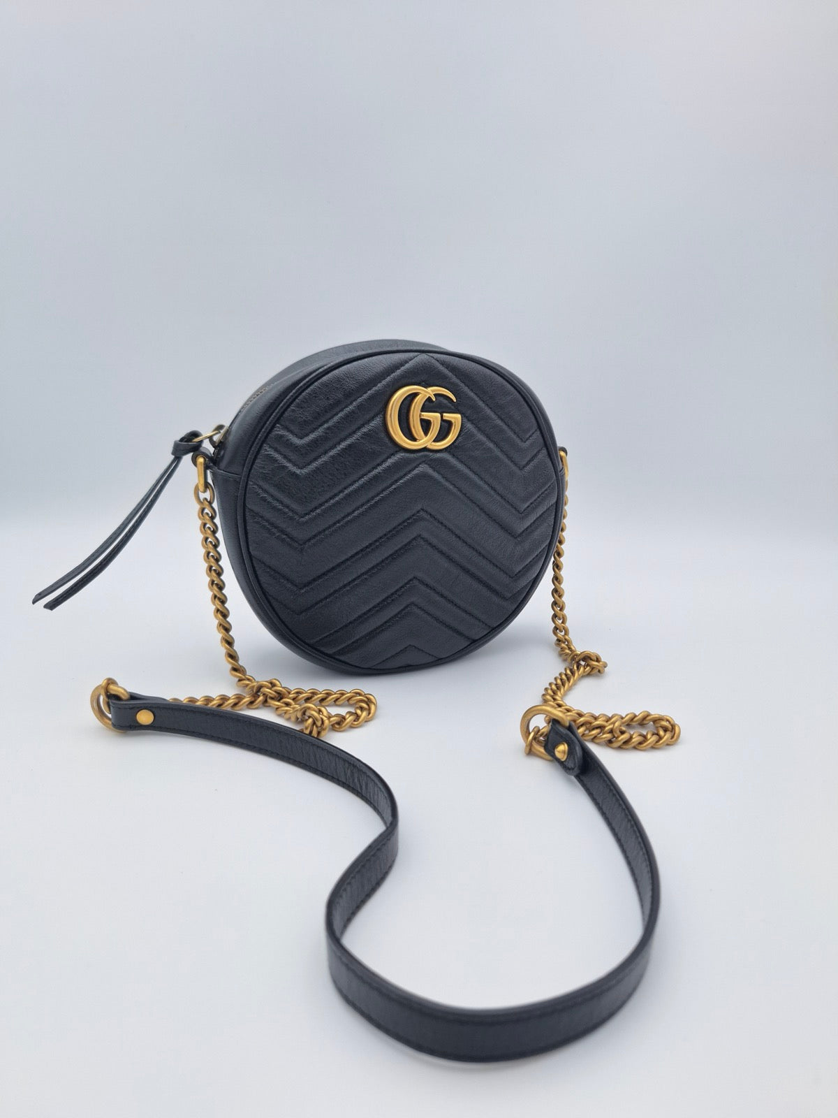 GUCCI MARMONT ROUND SHOULDER BAG (550154) (US)