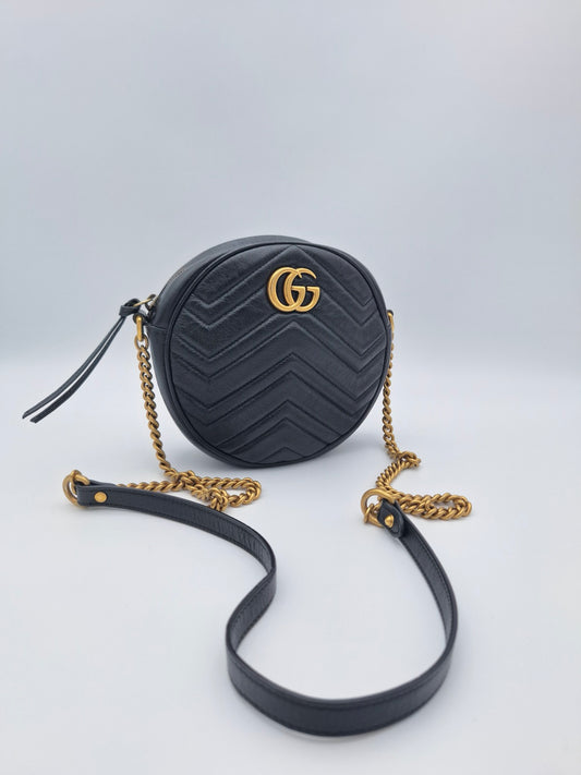 GUCCI MARMONT ROUND SHOULDER BAG (550154) (US)
