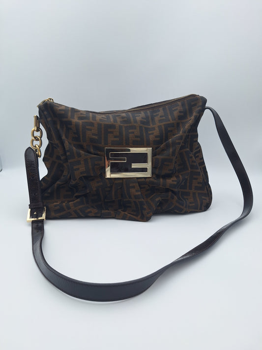 Fendi Zucca Canvas Mia Flap Shoulder Bag (US)