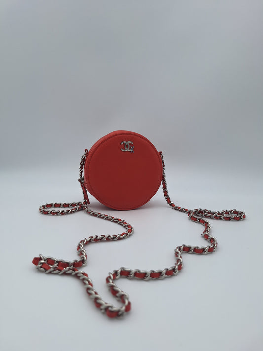 Chanel CC Round Clutch with Chain (US)