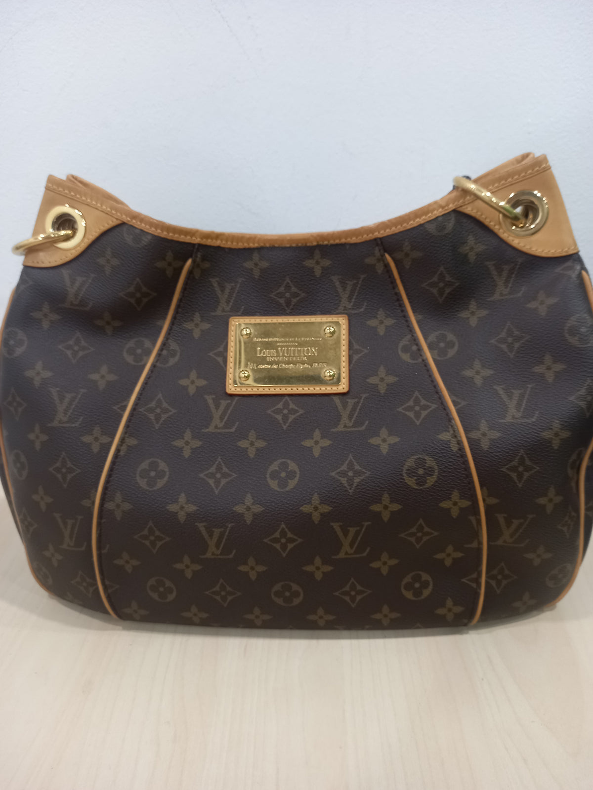 Louis Vuitton Brown PVC Monogram Canvas Galliera PM Shoulder Bag M56382