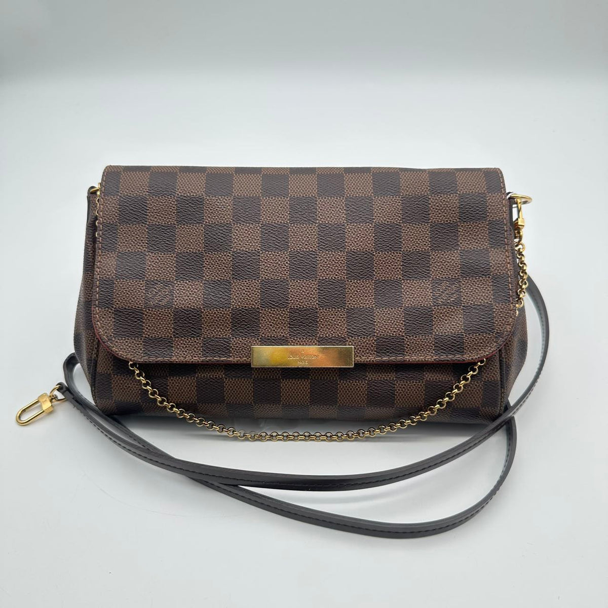 LV monogrammed classic checkered chain crossbody bag (MM040)