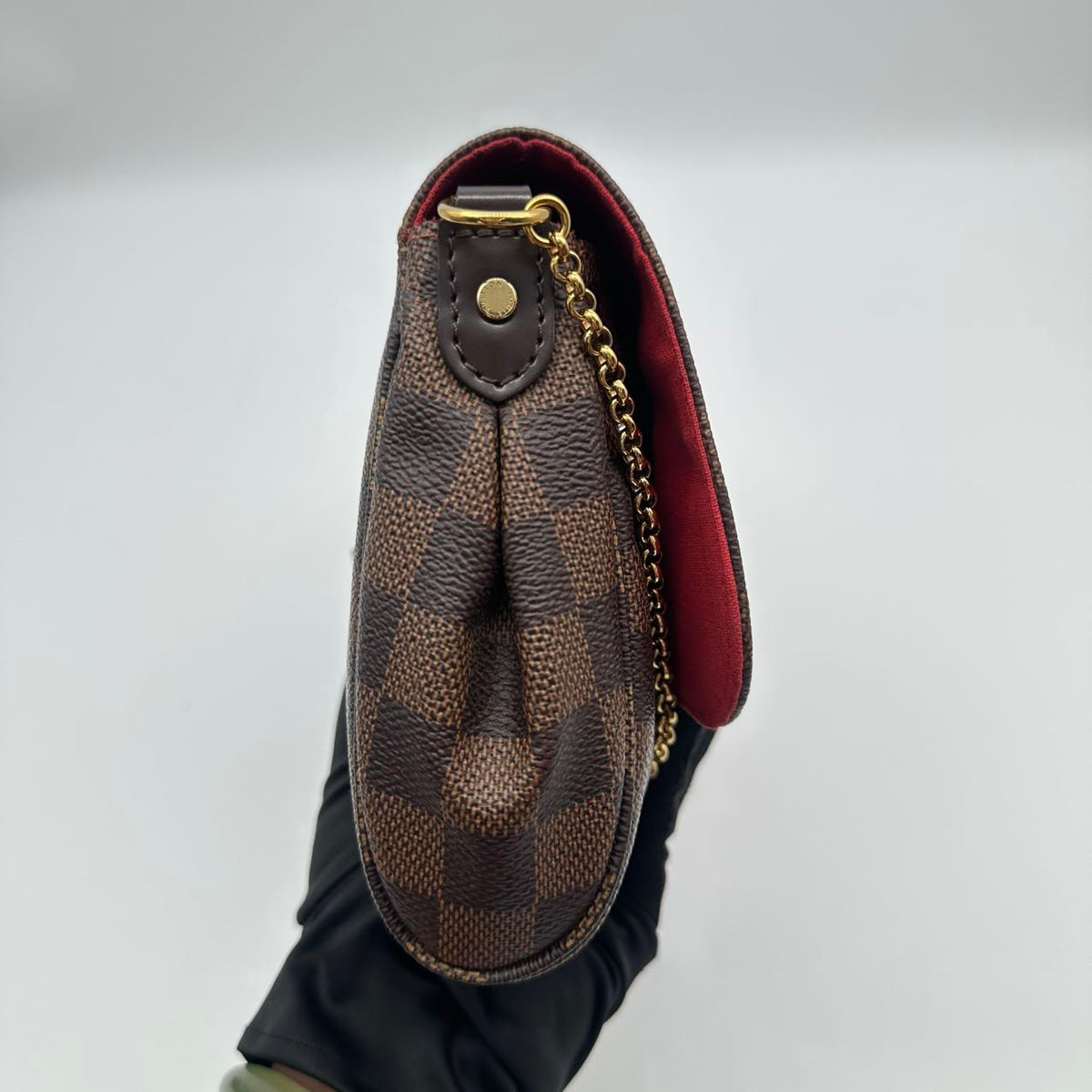 LV monogrammed classic checkered chain crossbody bag (MM040)