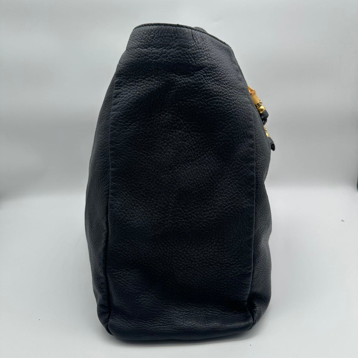 Gucci bamboo tote bag, black (MM037)