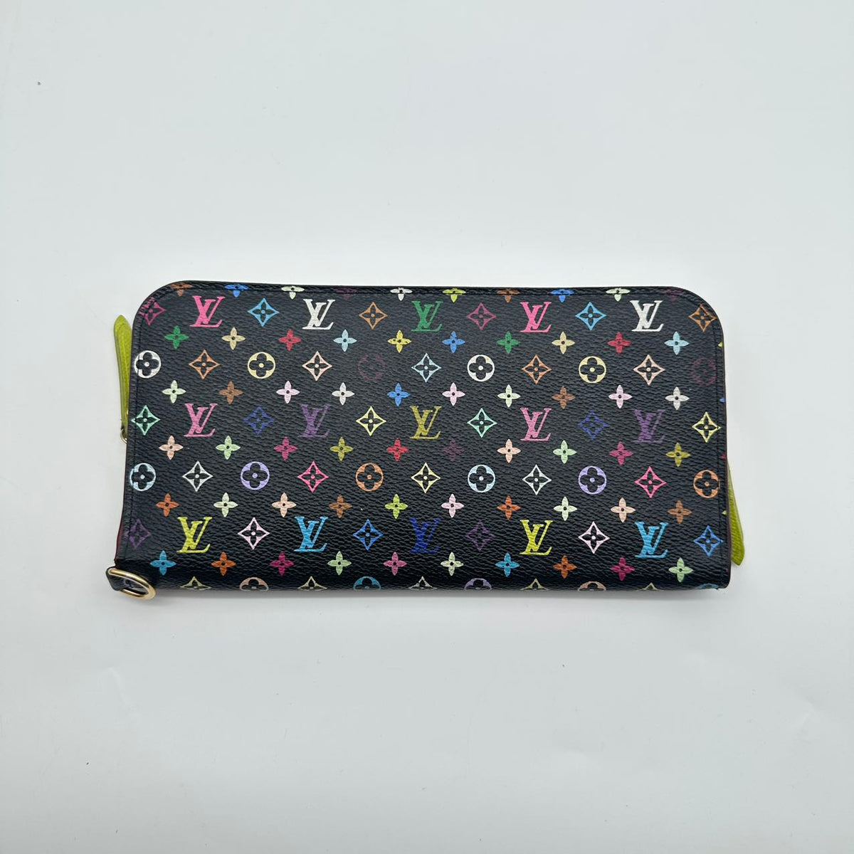 LV black tricolor wallet with green lining (MM039)