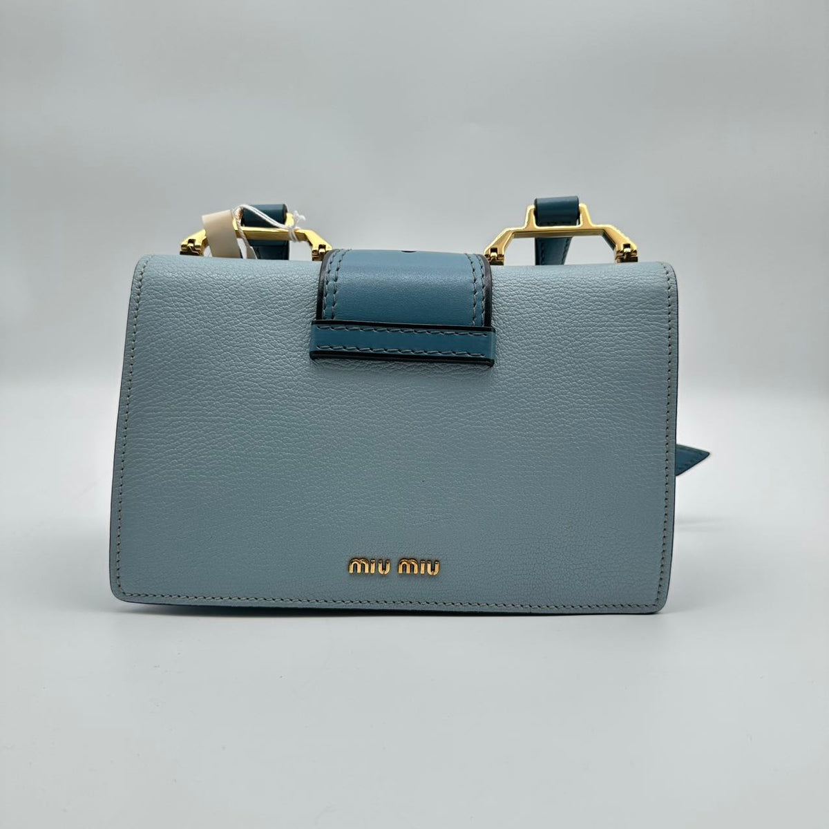Miumiu rhinestone bag in blue calfskin (MM003)
