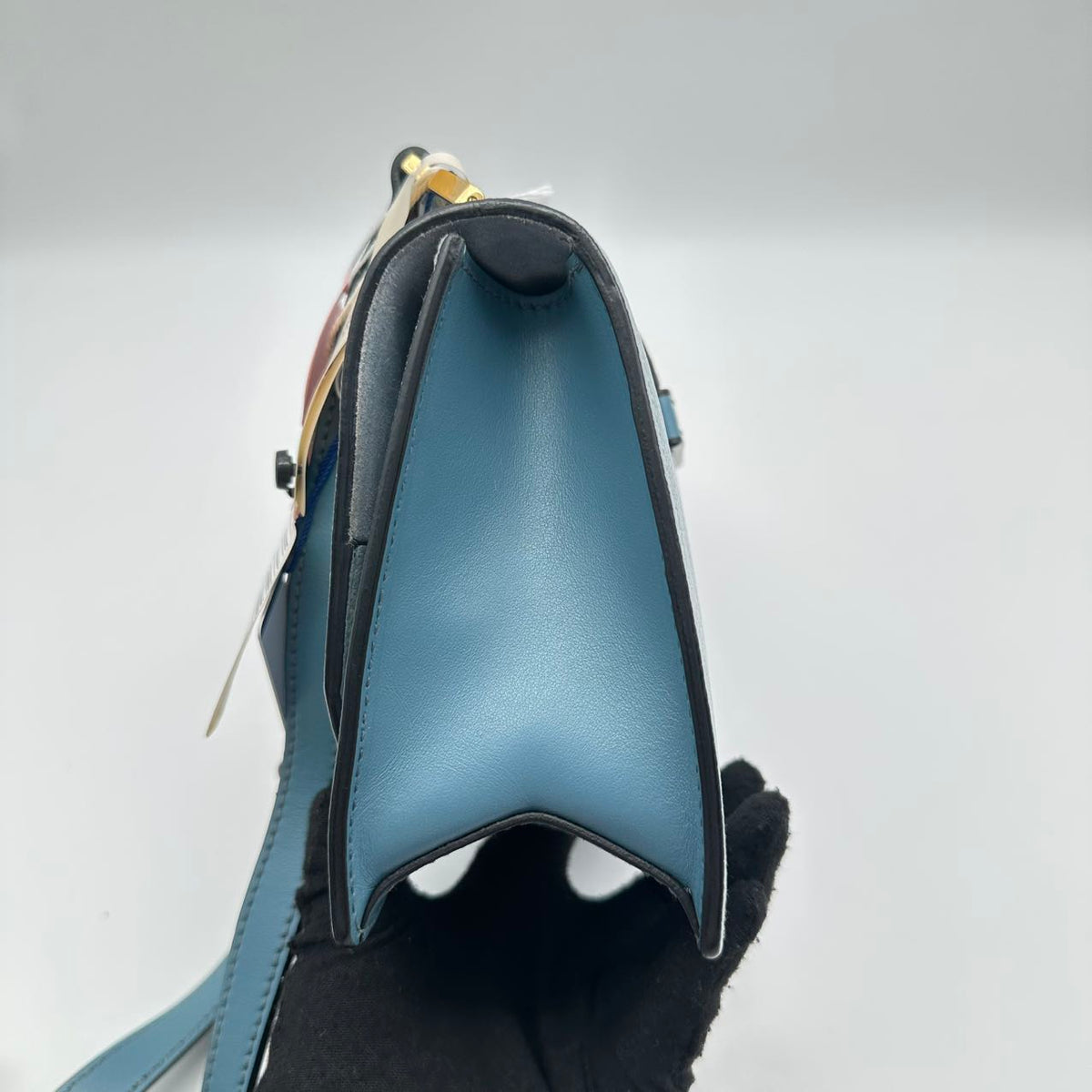 Miumiu rhinestone bag in blue calfskin (MM003)