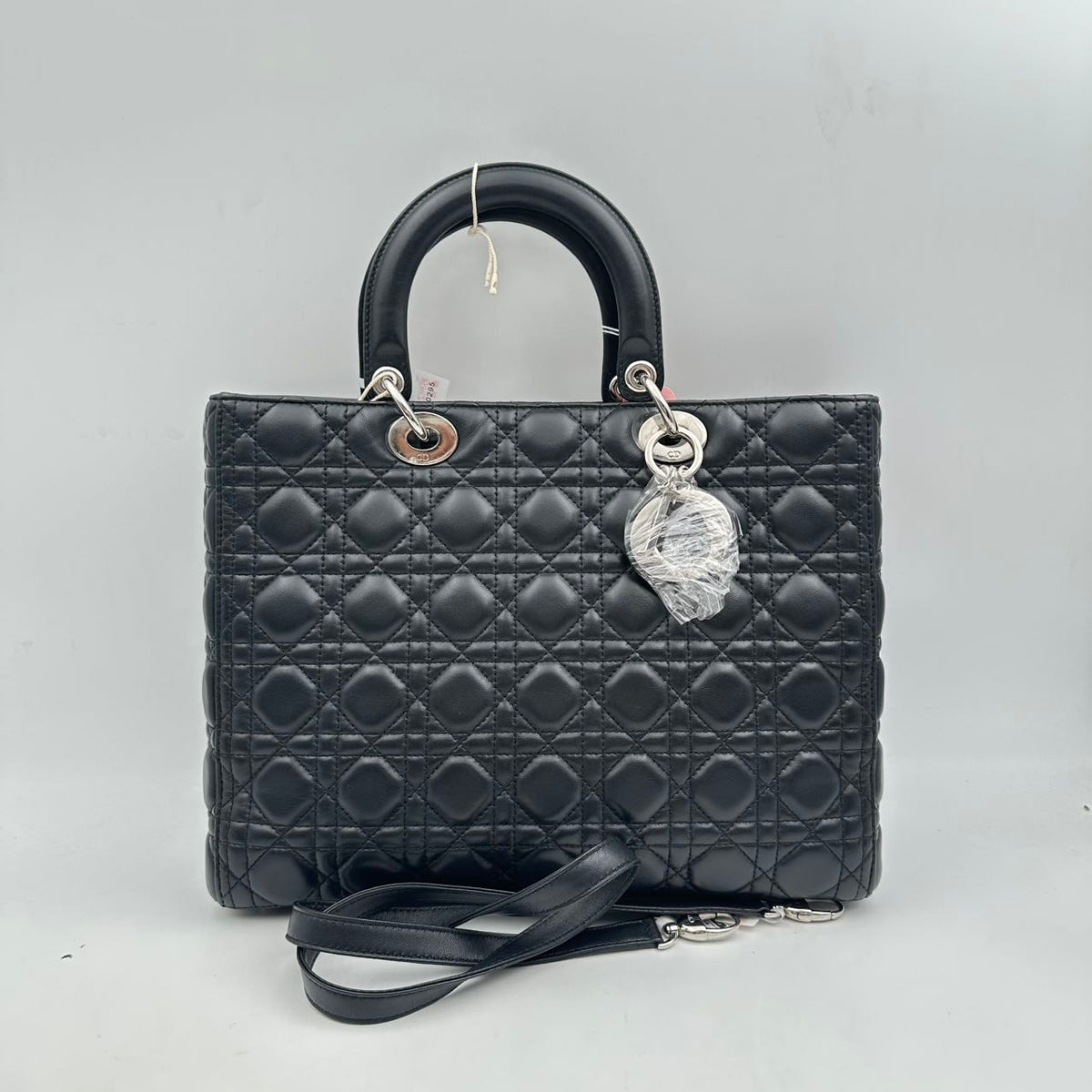 Dior Princess Dior 7-compartment lambskin black silver (MM045)