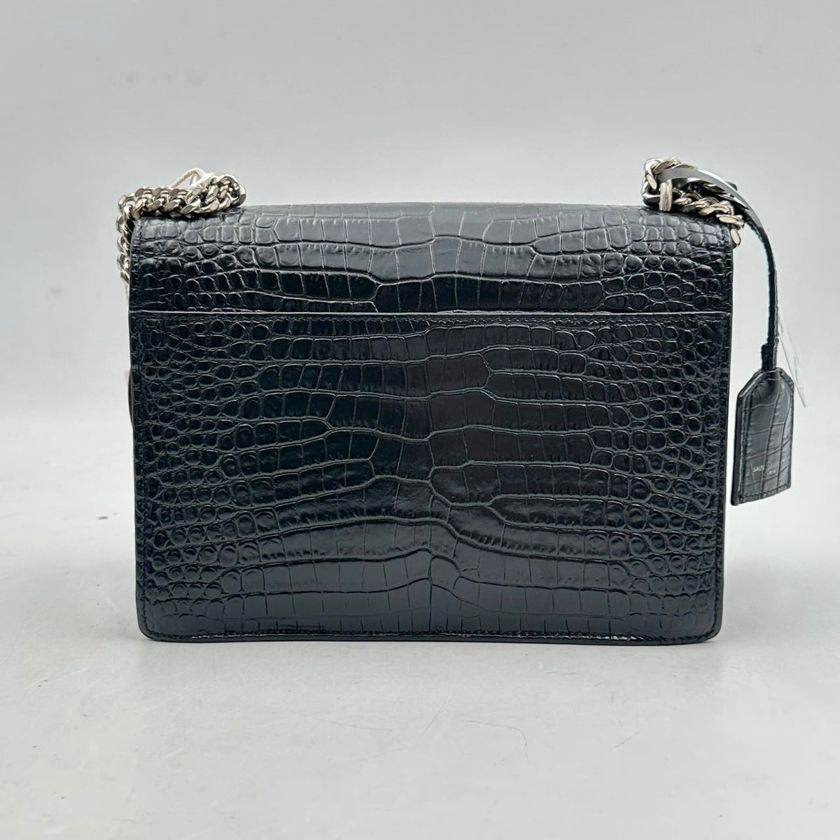 YSL Sunset Alligator Black Silver (MM004)