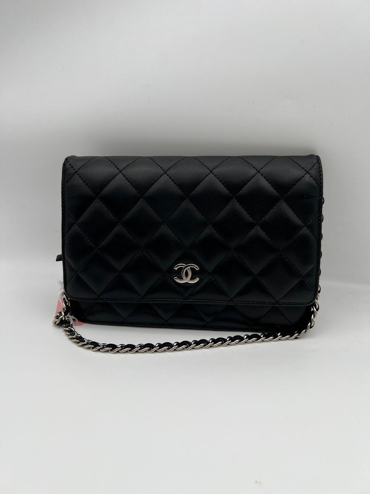 CHANEL Wallet On Chain Lambskin Letaher Black (JS028)