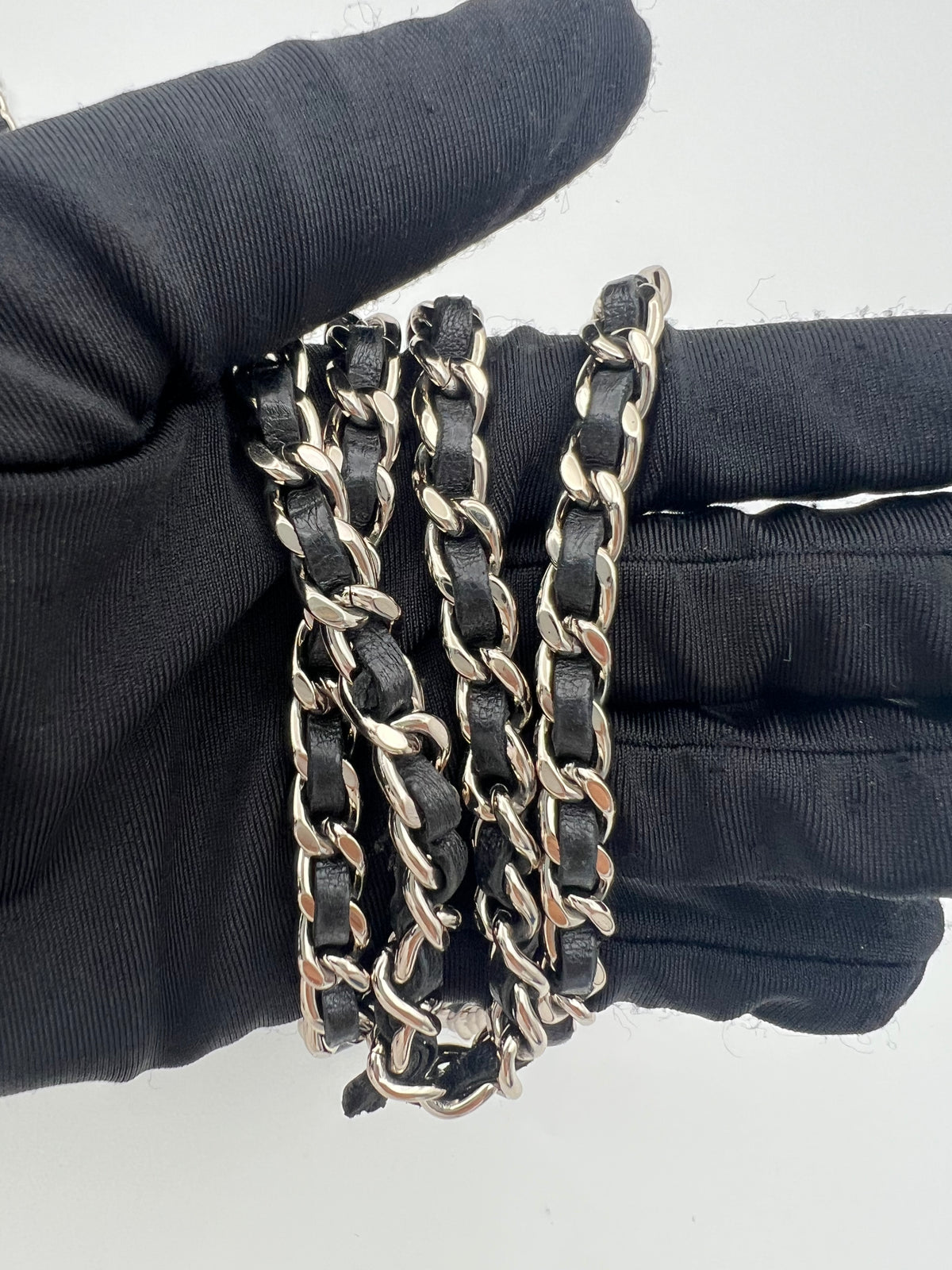 CHANEL Wallet On Chain Lambskin Letaher Black (JS028)