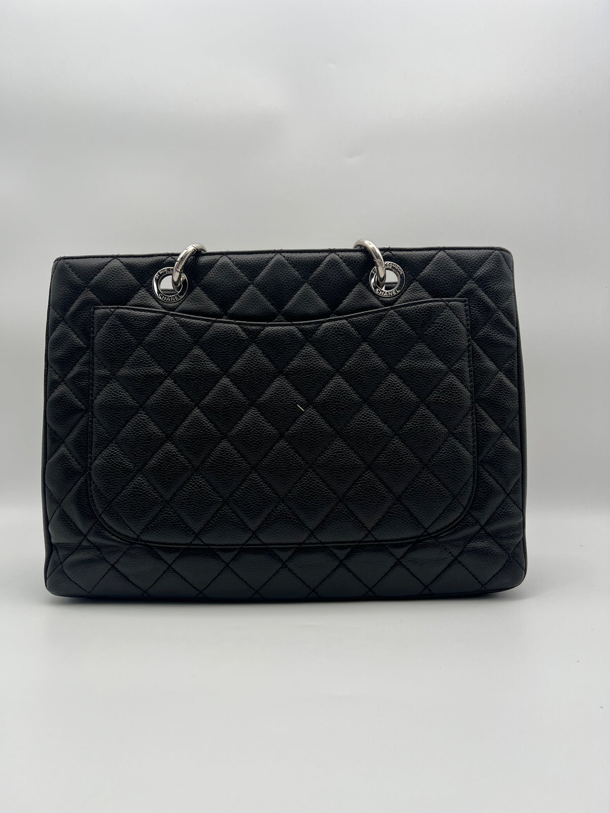 CHANEL GST Caviar Silver-Tone Hardware (JS021)