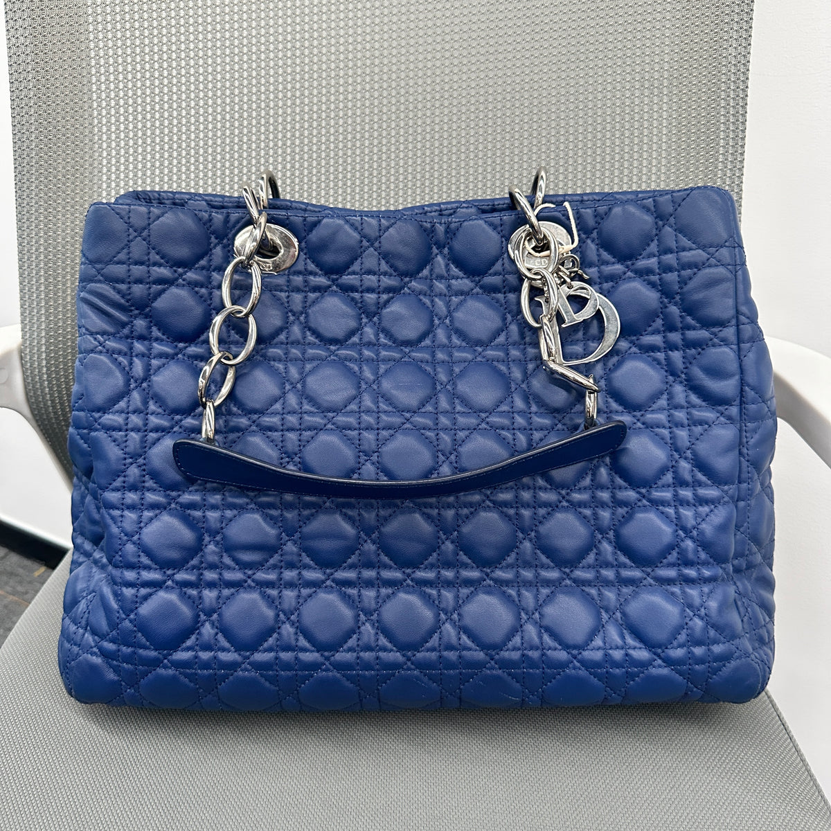 Dior Lady Dior 7-Grid Bag Blue (BL1480)