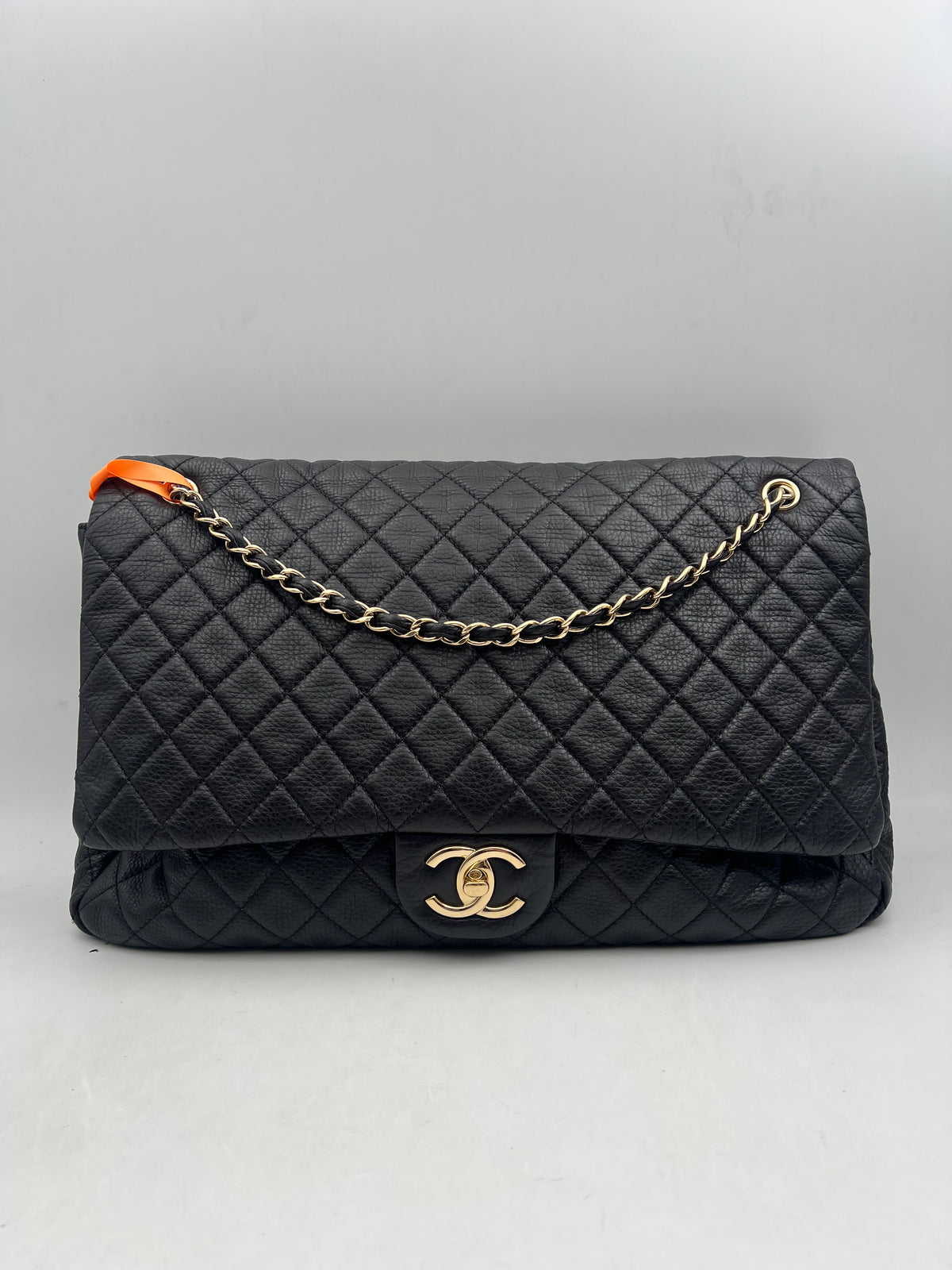 Chanel Airline XXL Travel Flap Bag, Black with Gold Hardware (AQ004)