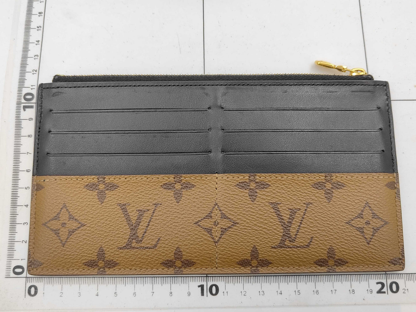 Louis Vuitton Monogram Reverse Slim Purse Long Wallet EC-0170