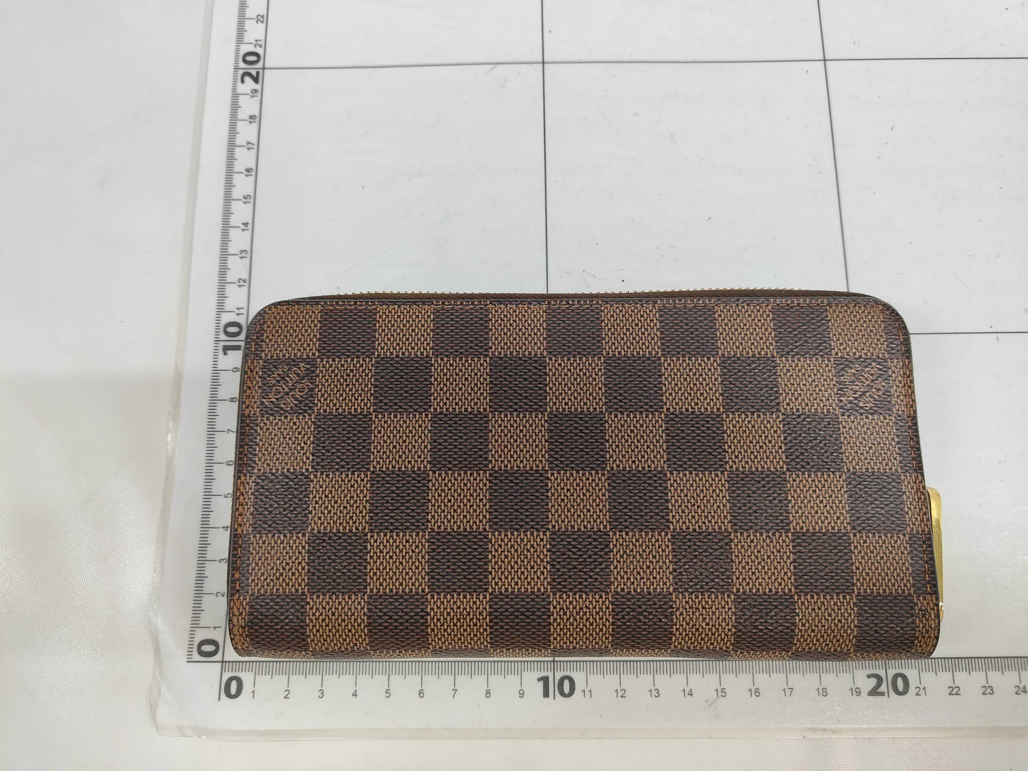 Louis Vuitton Zippy Wallet Damier Ebene EC-0377