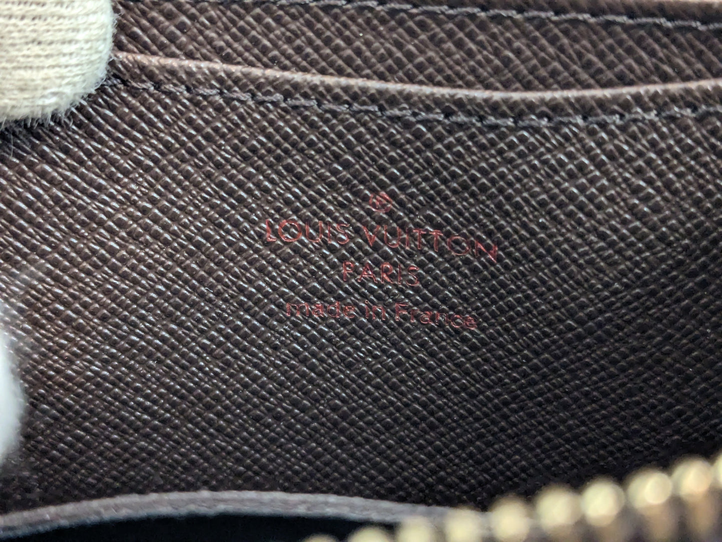 Louis Vuitton Zippy Coin Purse Damier Ebene EC-0593