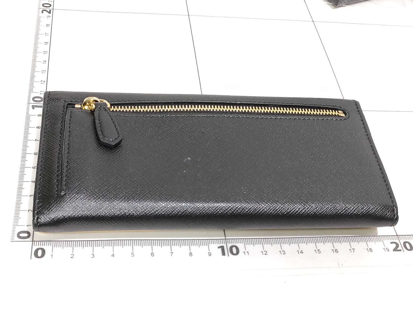 Prada Black Saffiano Metal Leather Continental Wallet EC-0055