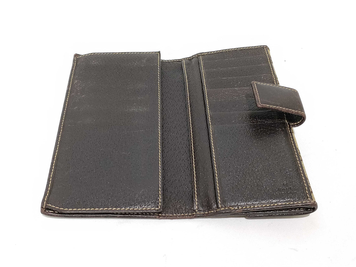 Gucci Brown Monogram Princy Continental Wallet EC-0016