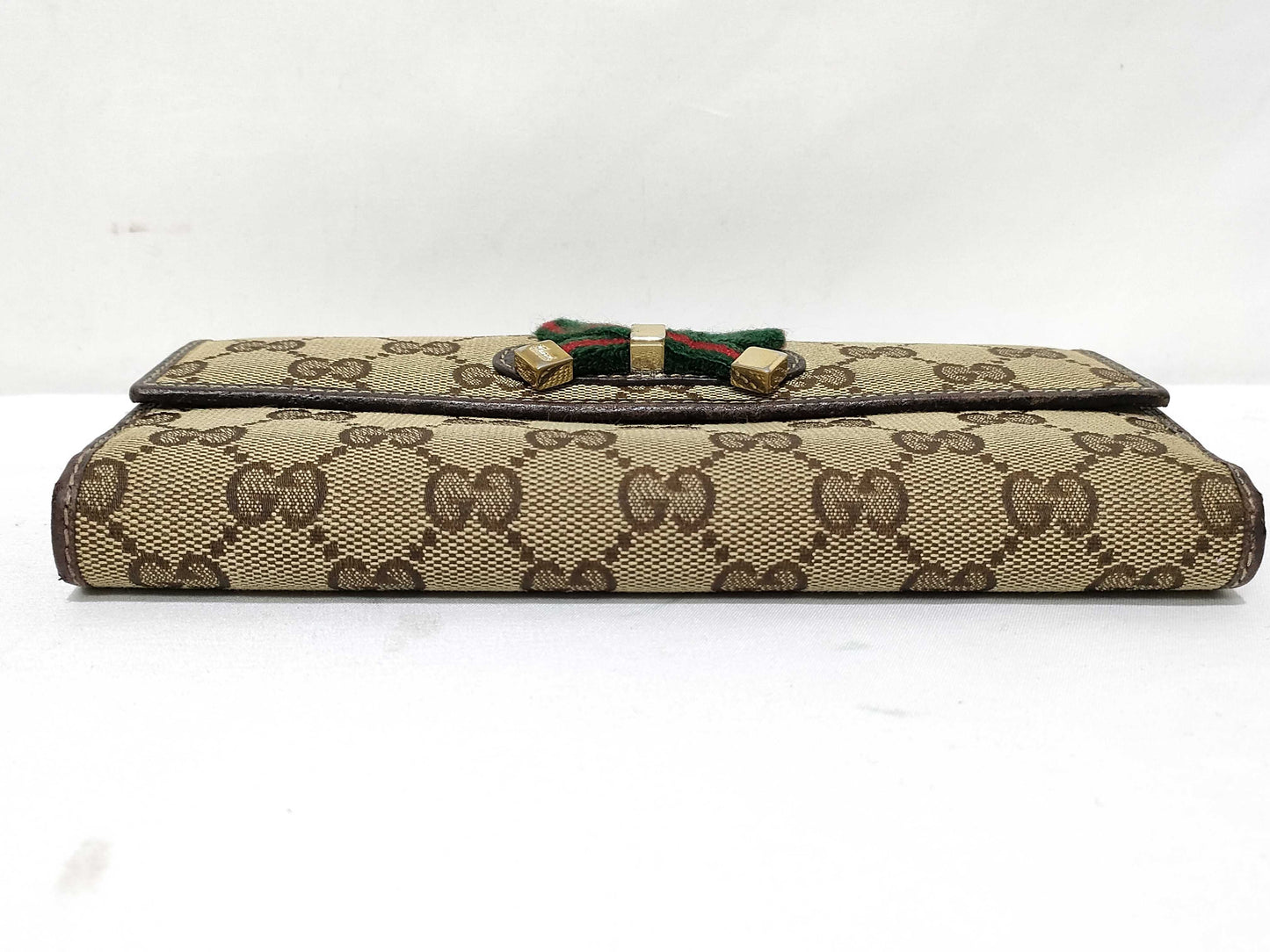 Gucci Brown Monogram Princy Continental Wallet EC-0016