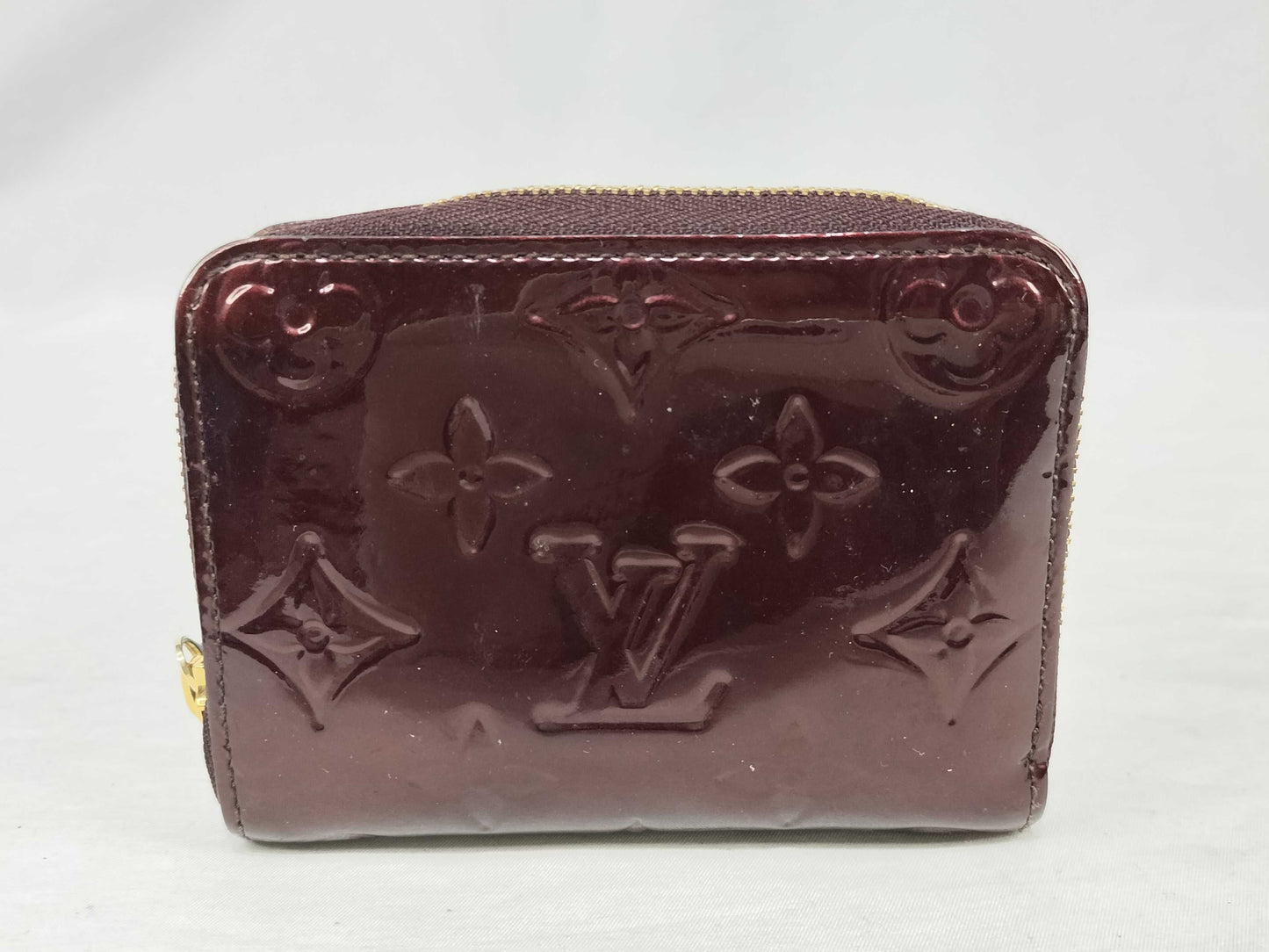 Louis Vuitton Vernis Zippy Coin Purse Amarante EC-0432