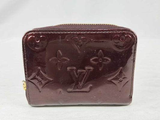 Louis Vuitton Vernis Zippy Coin Purse Amarante EC-0432