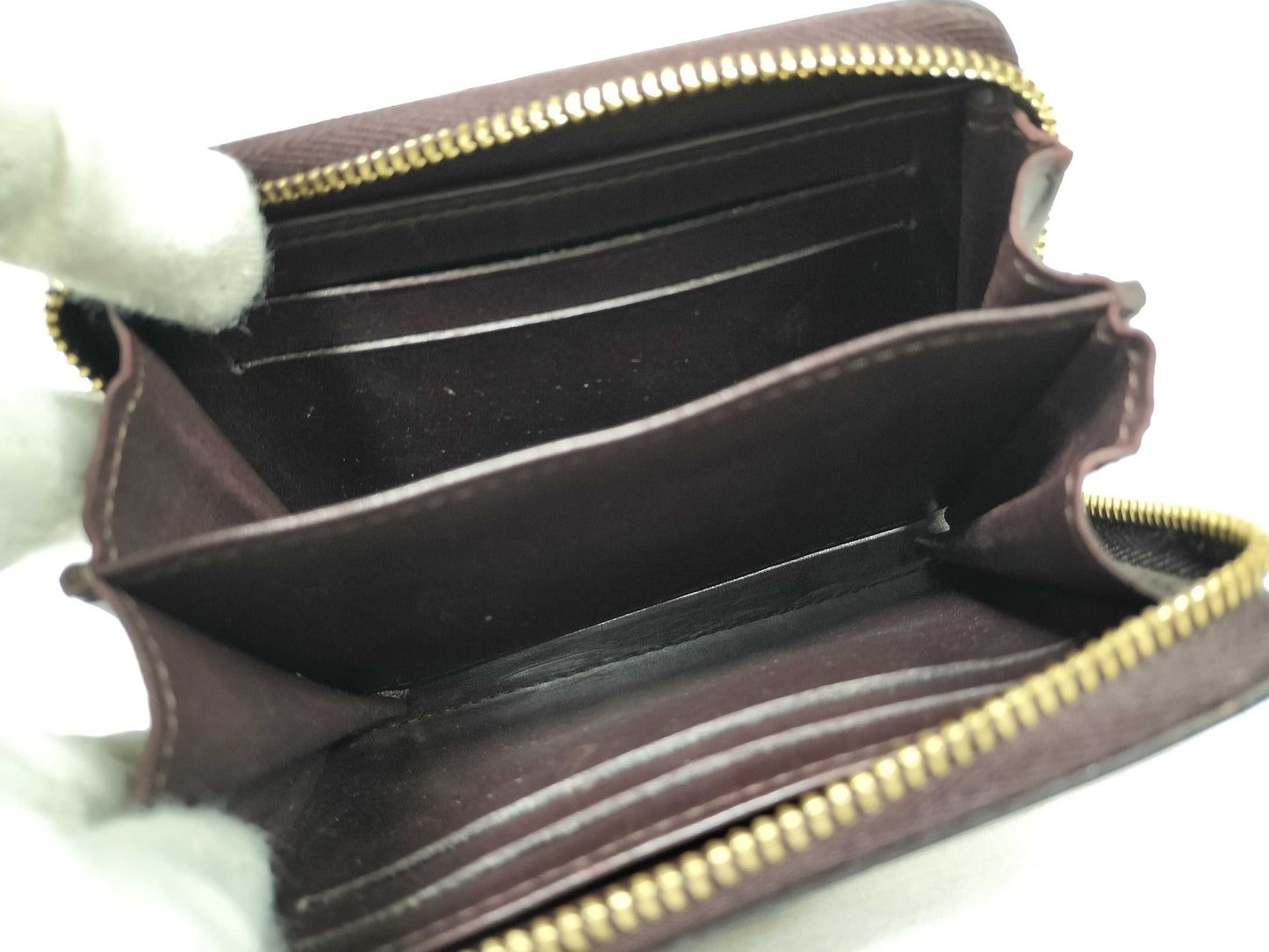 Louis Vuitton Vernis Zippy Coin Purse Amarante EC-0432