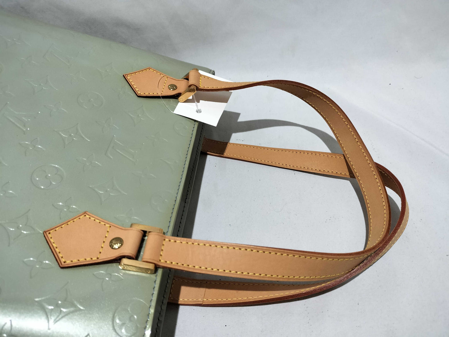 Louis Vuitton Monogram Vernis Houston Tote Bag Green EC-0324