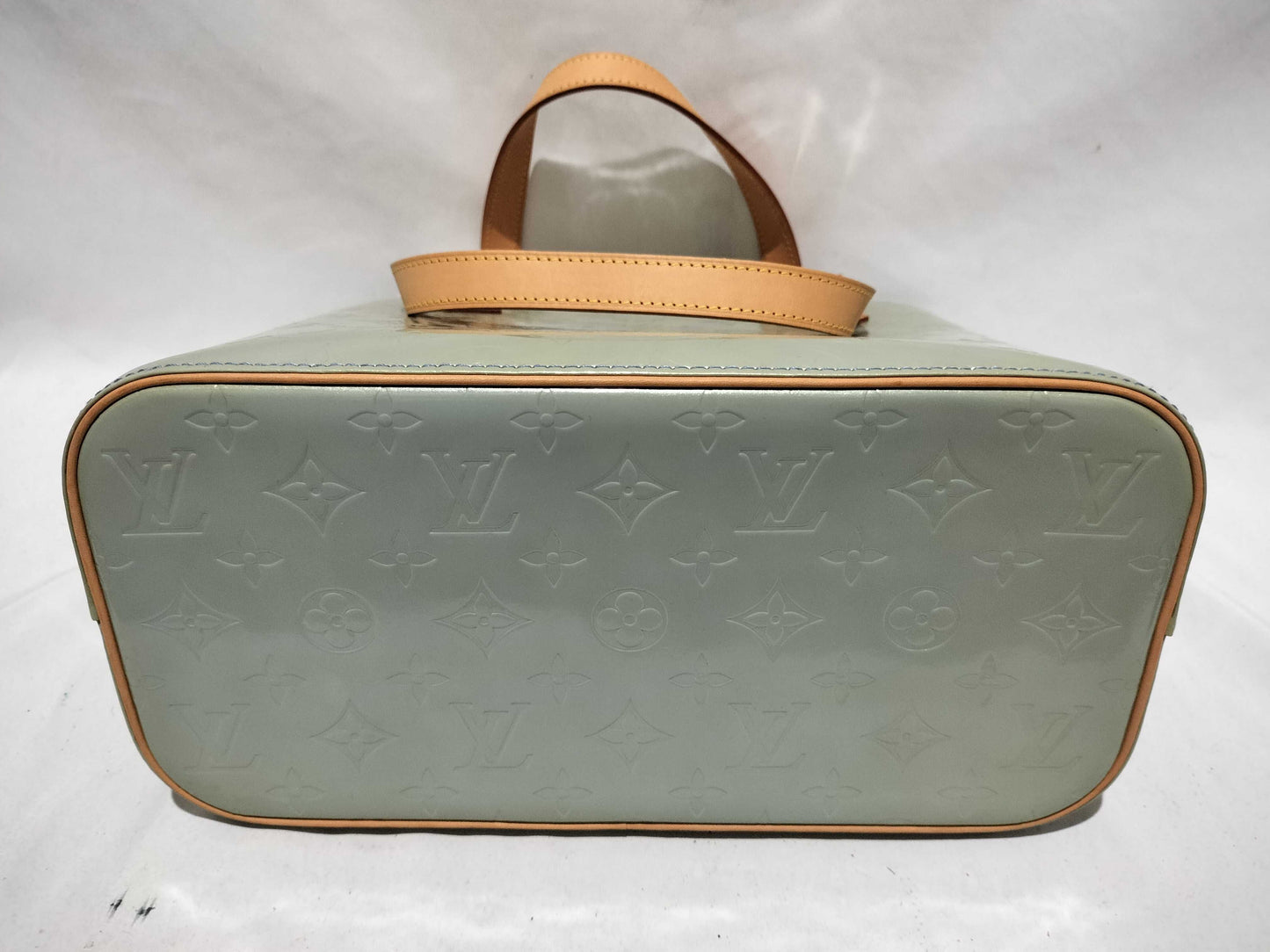 Louis Vuitton Monogram Vernis Houston Tote Bag Green EC-0324