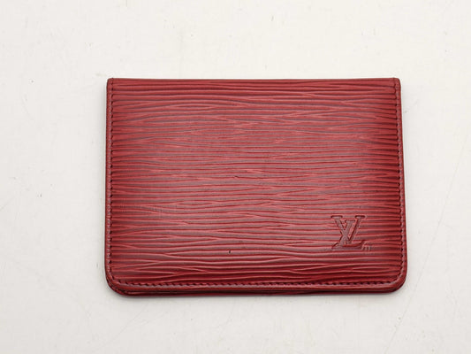 Louis Vuitton Epi Leather Two Card Holder Wallet EC-0680