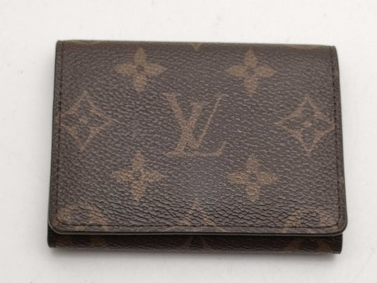 Louis Vuitton Monogram Canvas Envelope Business Card Holder EC-0703