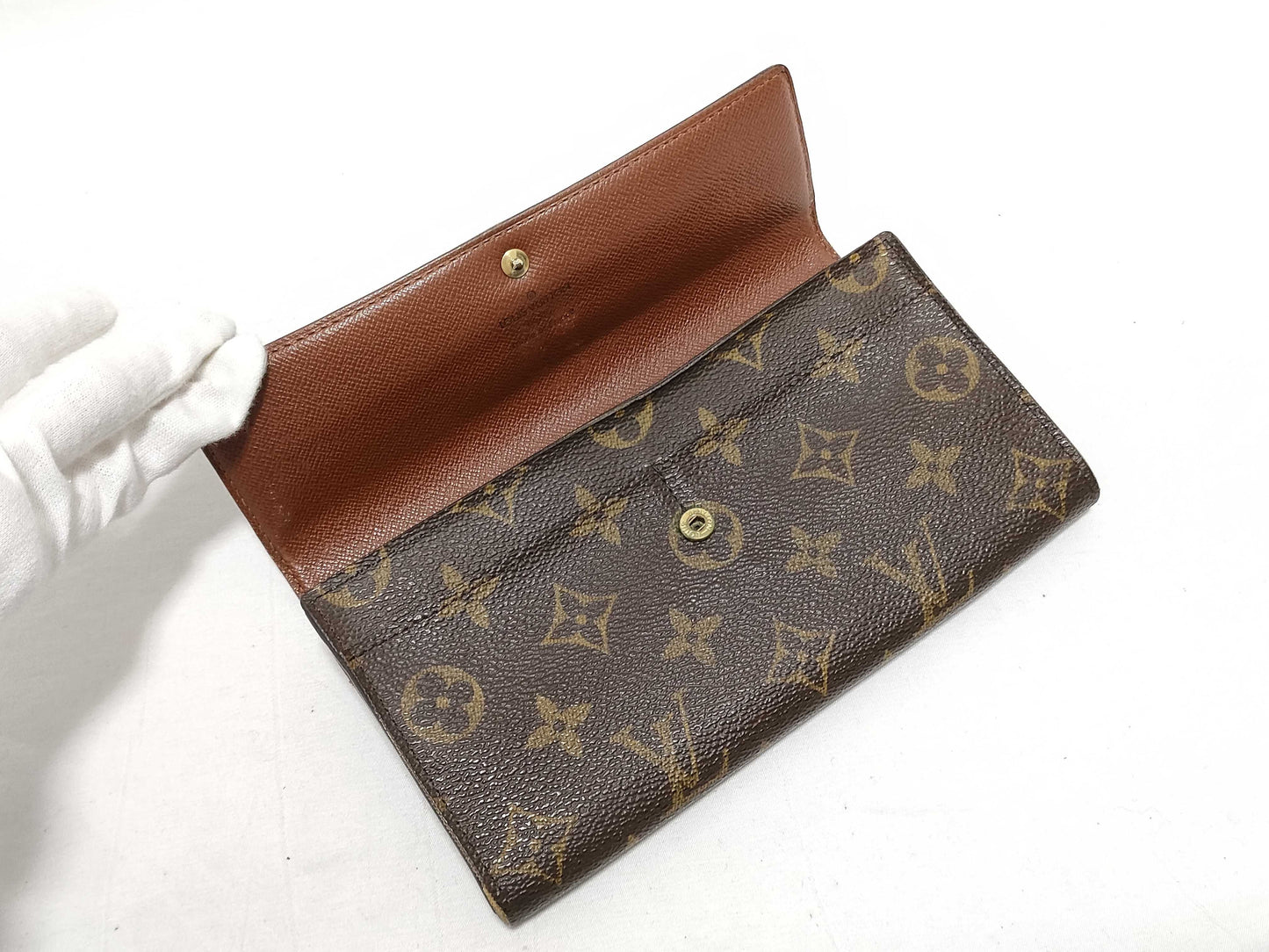 Louis Vuitton Monogram Portefeuille Sarah Purse Wallet EC-0774