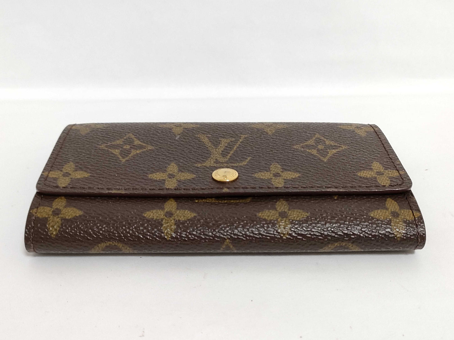 Louis Vuitton Monogram Porte Monnaie Zip Compact Bifold Wallet EC-0558