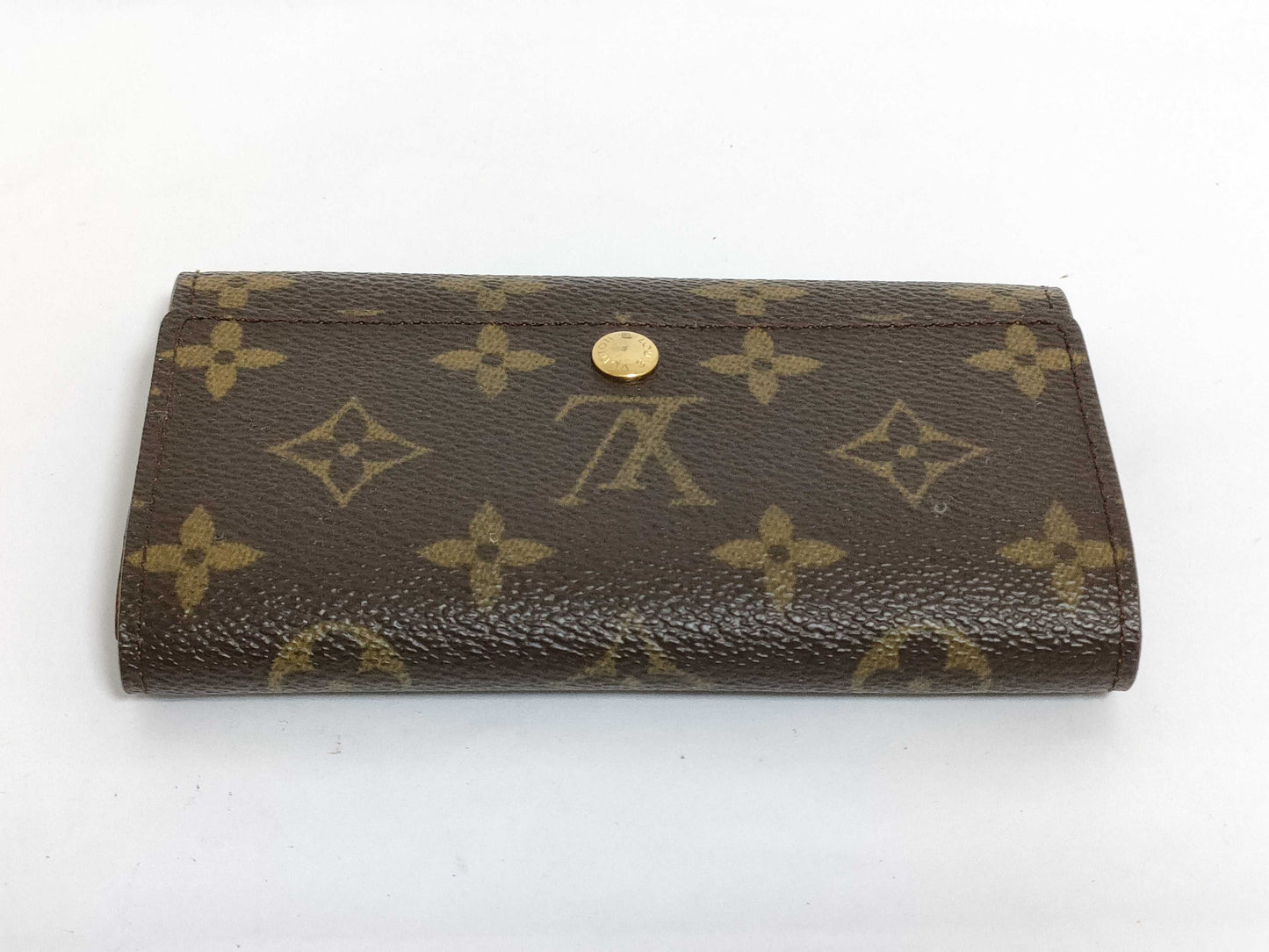 Louis Vuitton Monogram Porte Monnaie Zip Compact Bifold Wallet EC-0558