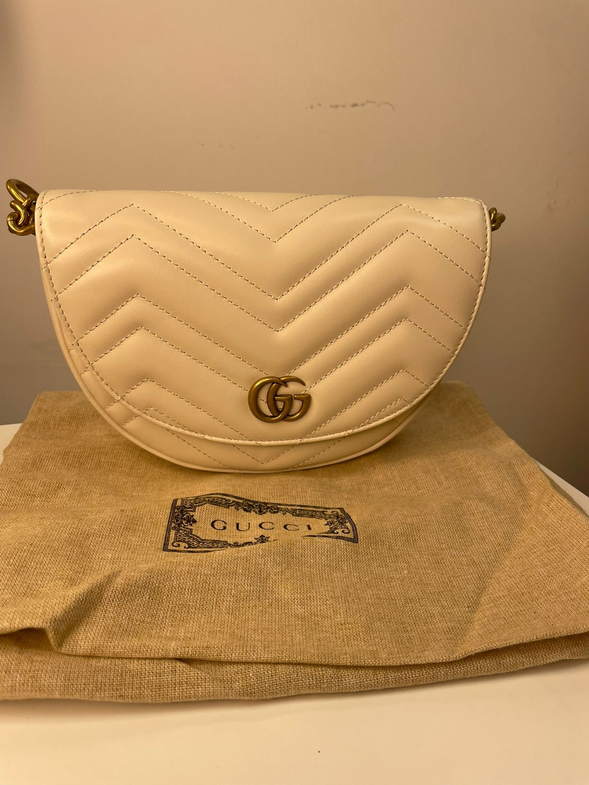 Gucci Marmont Matelasse Chain Crossbody Bag (UK)