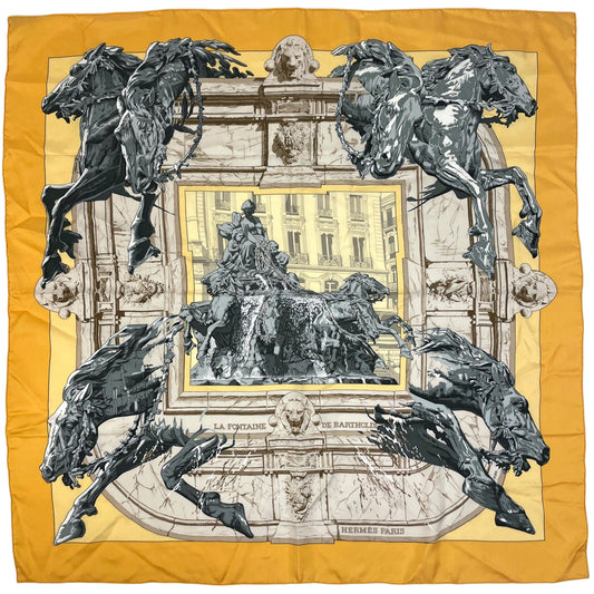 Hermes Carre90 La Fontaine de Bartholdi Scarf (JP)