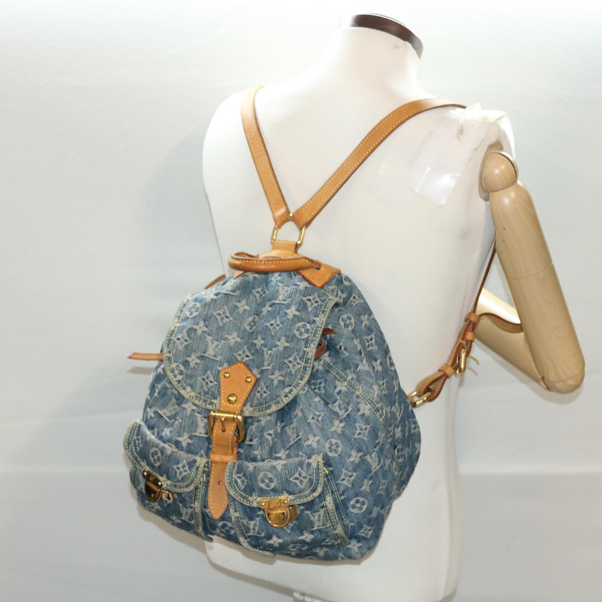 Louis Vuitton Denim Sac A Dos GM Backpack 40432