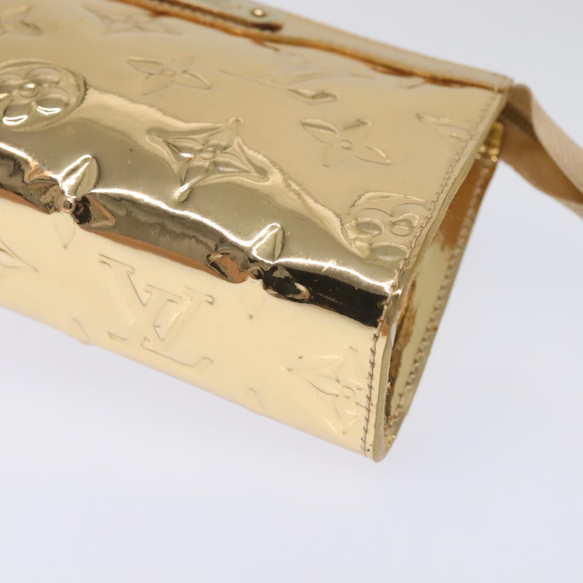 LOUIS VUITTON Monogram Miroir Trousse Cosmetic Pouch Dore M95604 LV Auth 93684V