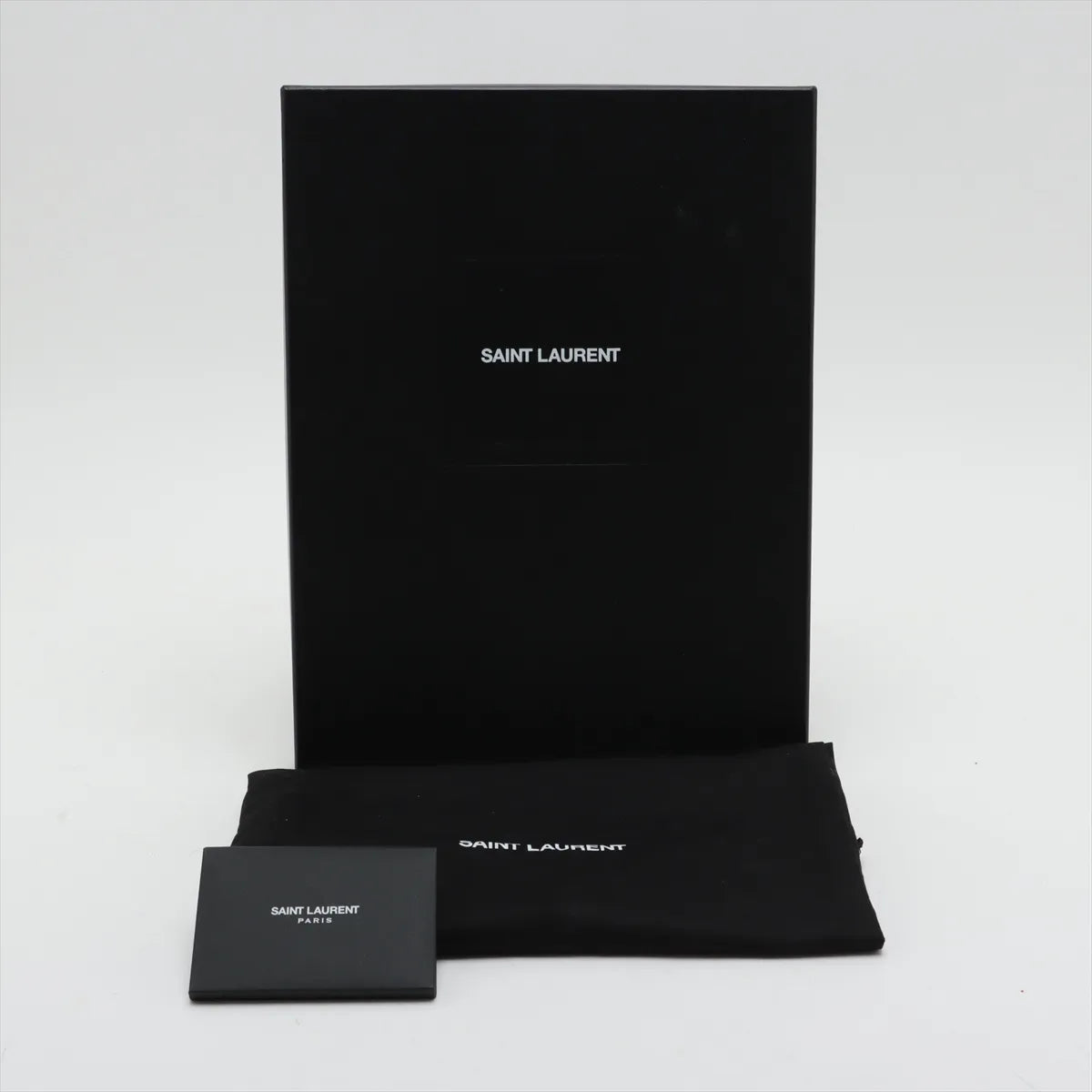 Saint Laurent Paris Leather Clutch bag Black 453249