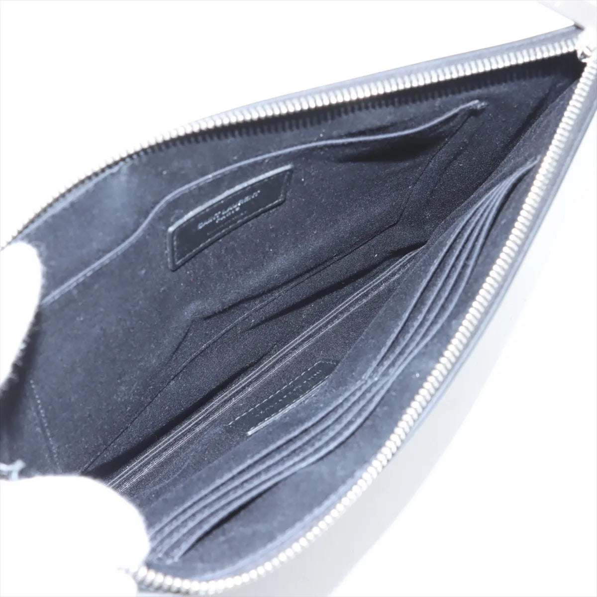 Saint Laurent Paris Leather Clutch bag Black 453249