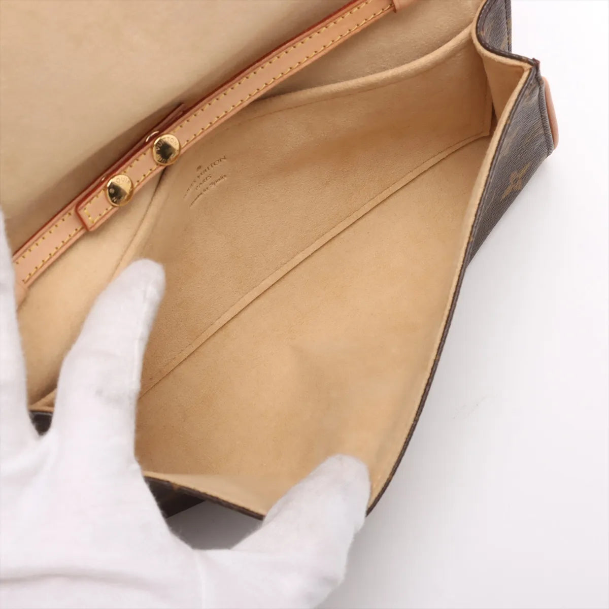 Louis Vuitton Monogram Pochette twin GM  CA0969 Brown