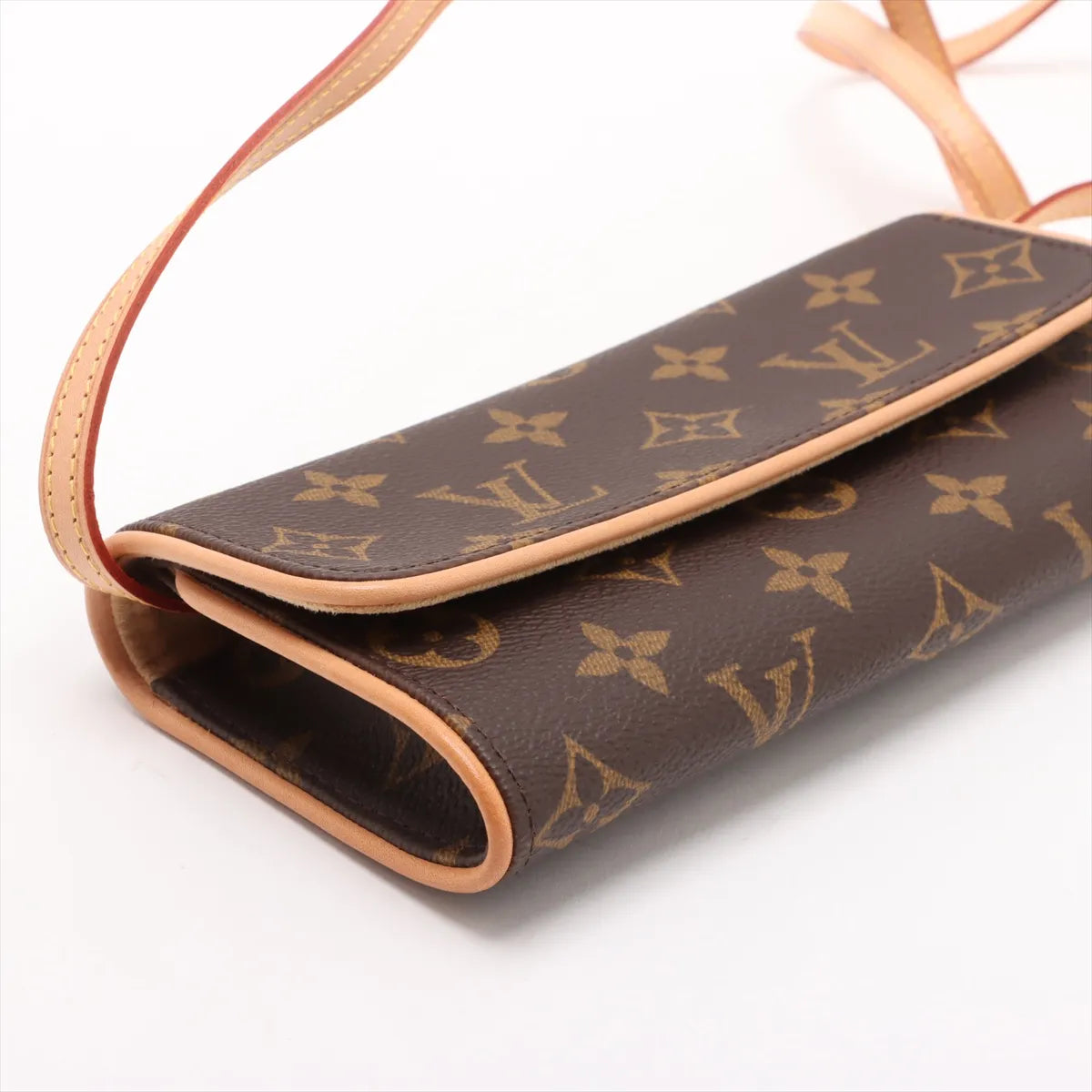 Louis Vuitton Monogram POCHETTE TWIN PM  CA0942 Brown