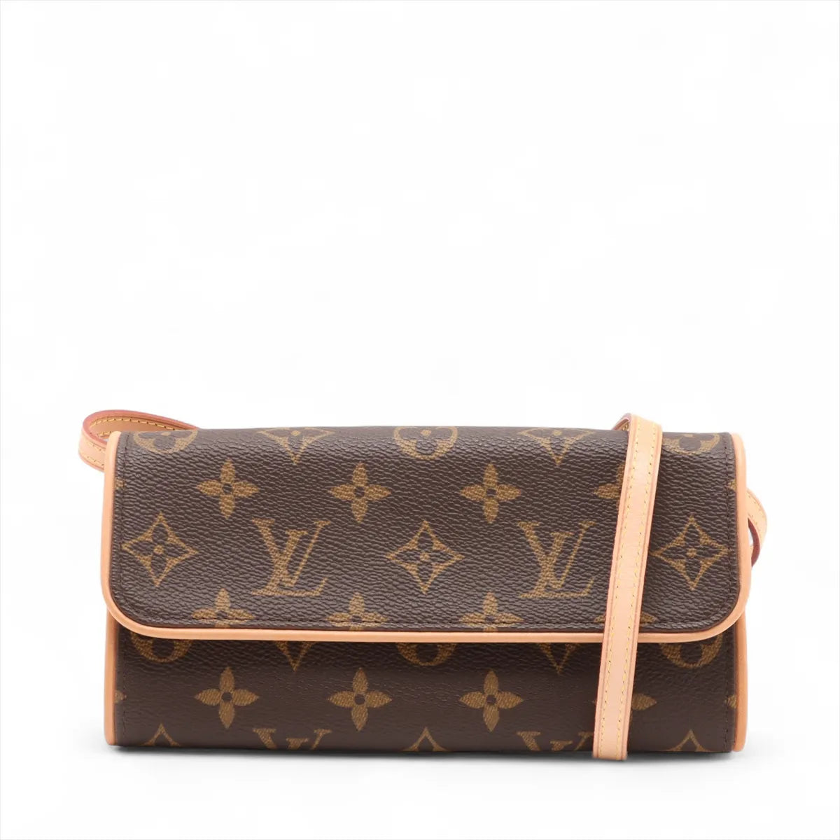 Louis Vuitton Monogram POCHETTE TWIN PM  CA0942 Brown