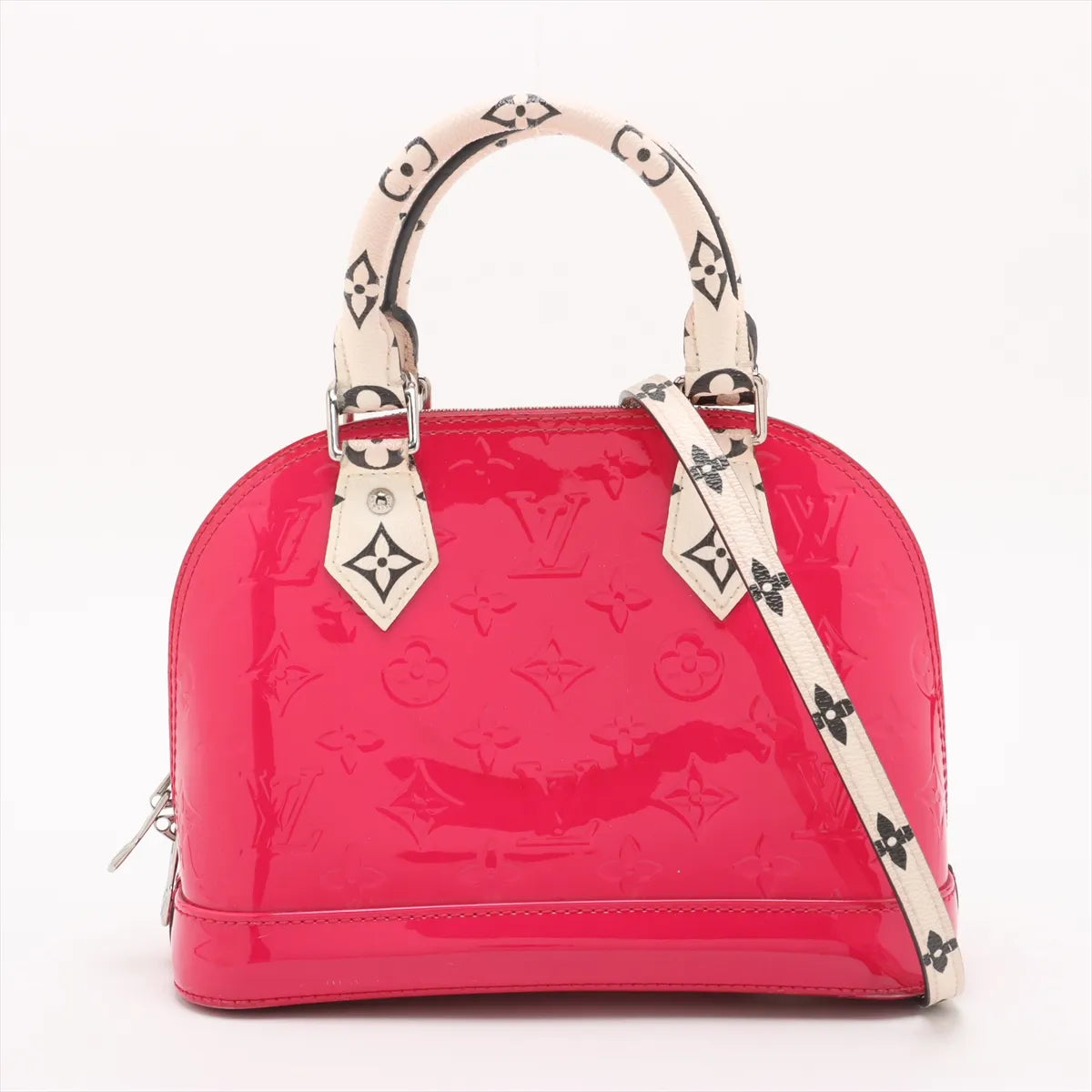 Louis Vuitton Vernis Alma BB  SN1109 Pink