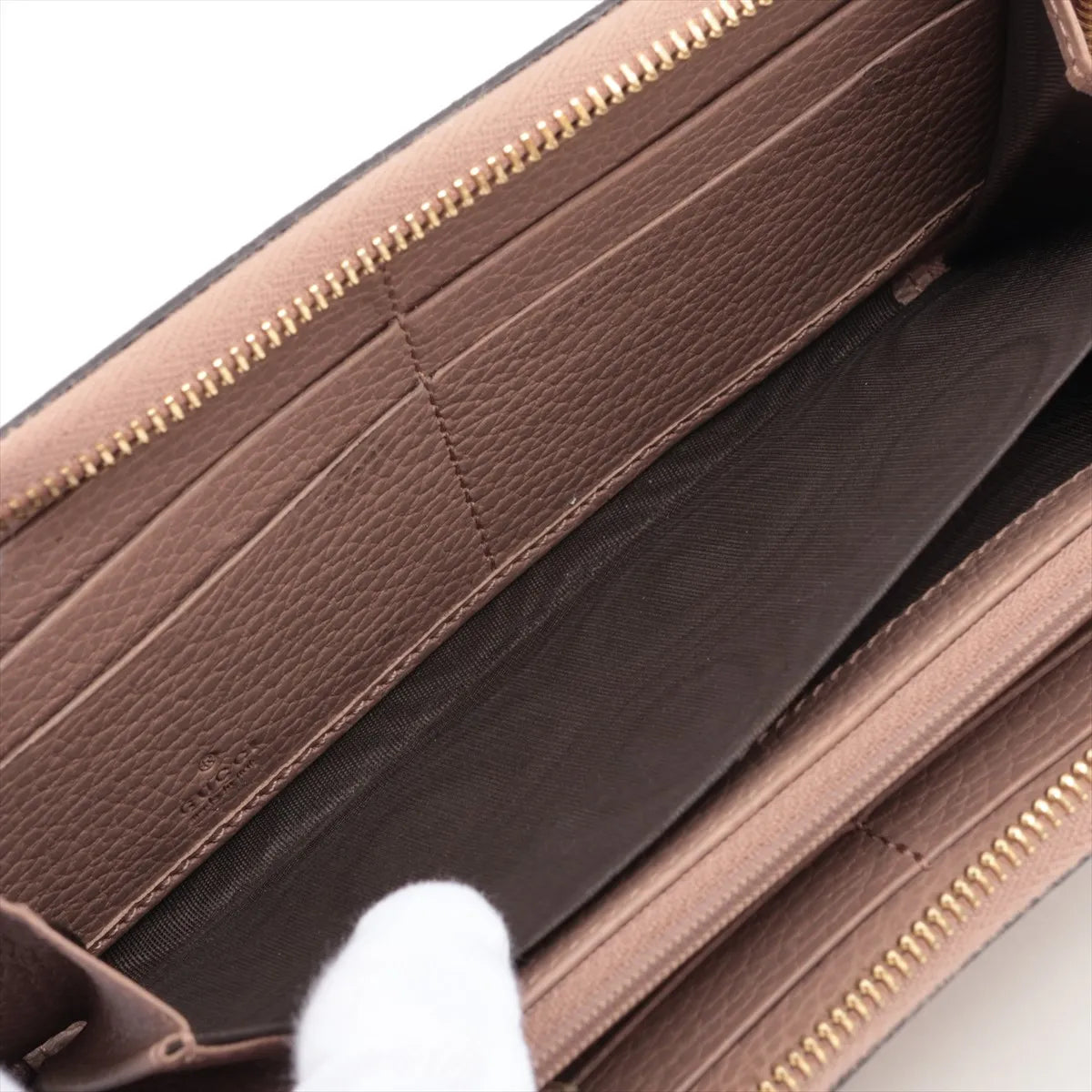 Gucci GG Marmont Canvas & Lleather Zip Round Wallet (SB08-51)