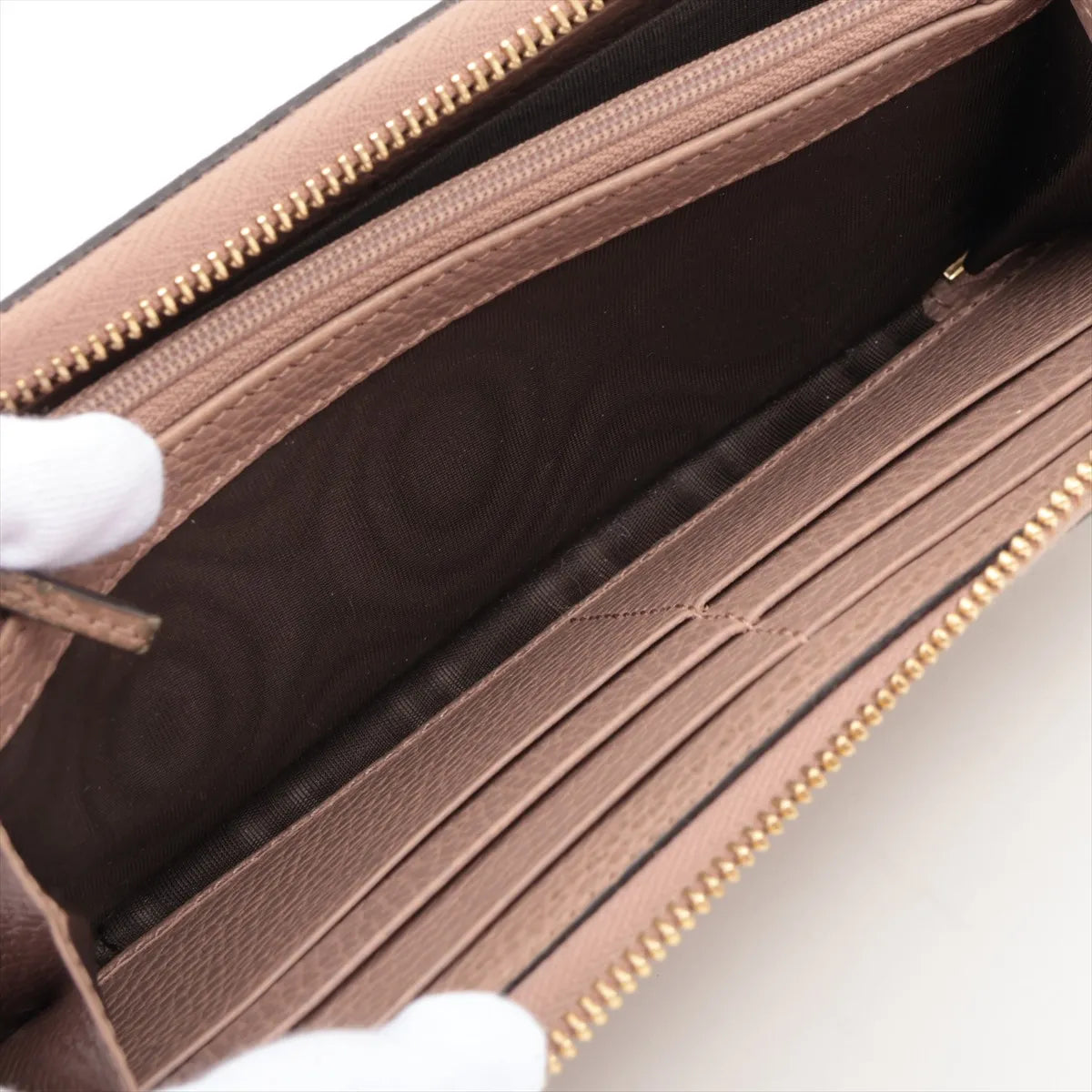 Gucci GG Marmont Canvas & Lleather Zip Round Wallet (SB08-51)