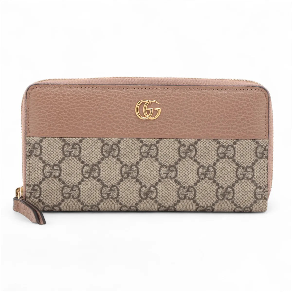 Gucci GG Marmont Canvas & Lleather Zip Round Wallet (SB08-51)