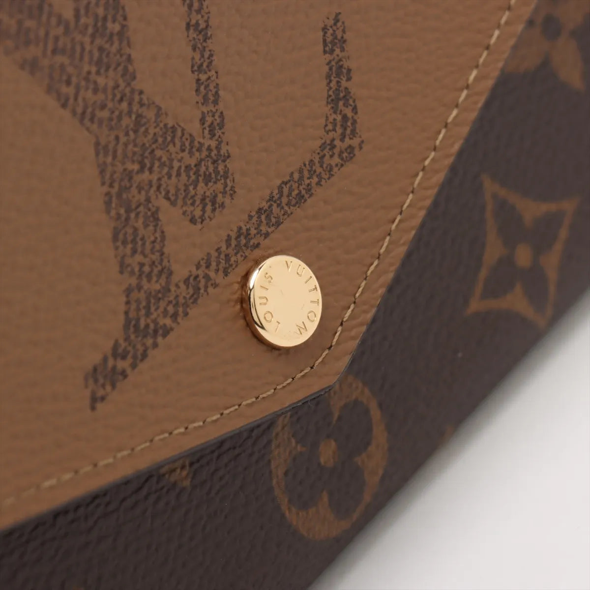 Louis Vuitton Giant Monogram Reverse Portefeuille Sarah Long Wallet (SB08-520)